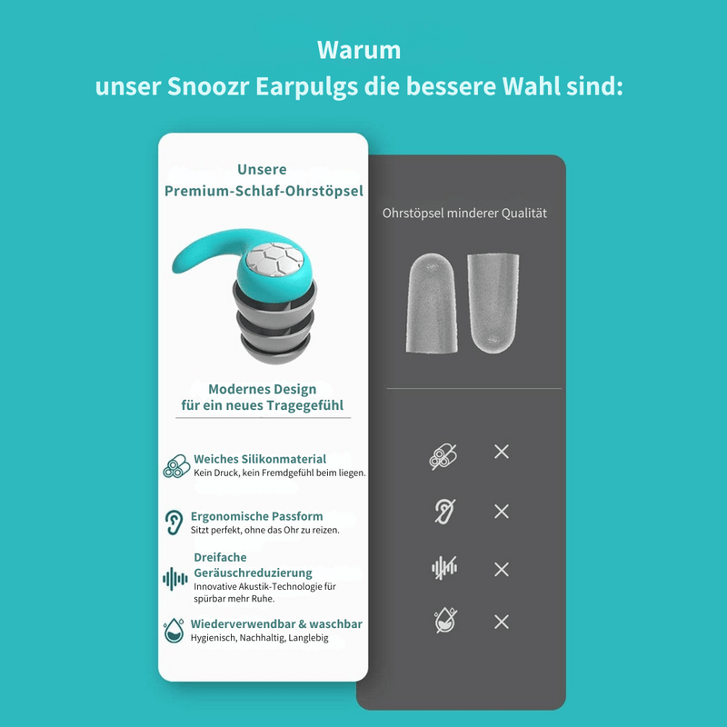 Snoozr – Hochwertige Ohrstöpsel für Schlaf, Reisen & Konzentration - Neviah